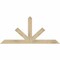 Ekena Millwork Saratoga Rough Sawn Timber Gable Bracket, Douglas Fir, 60"W x 27"H x 2"D x 4"F, 11/12 Pitch GBW060X27X0204SAR00RDF - alternate 1